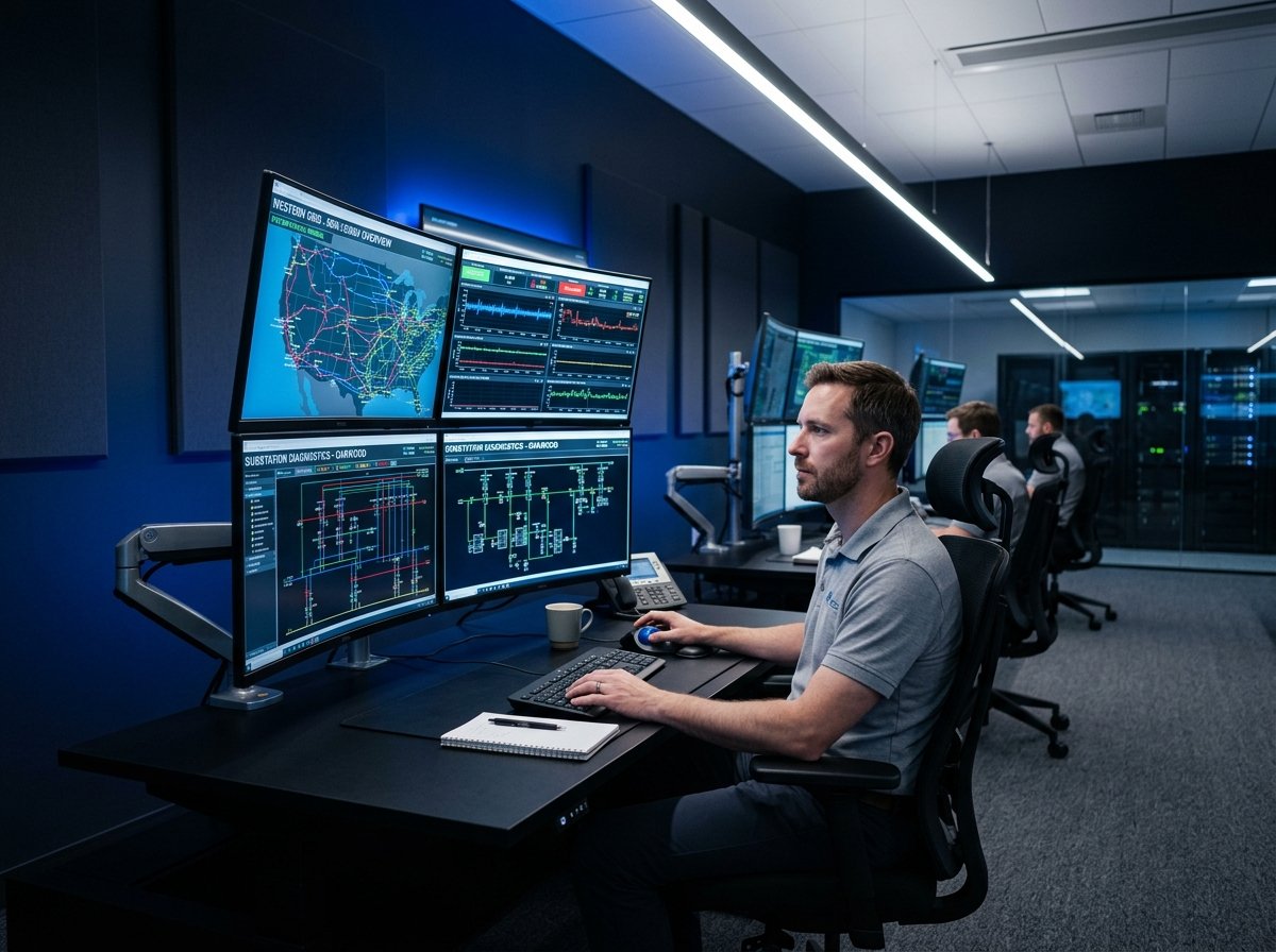 Utility engineering diagnostics and operational control room